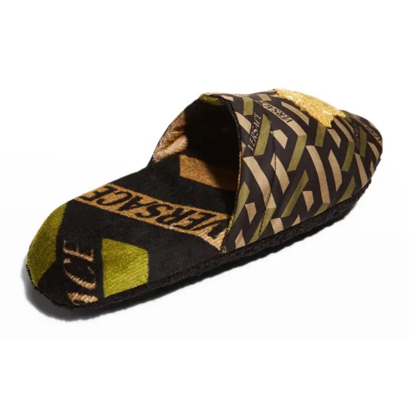NWT Versace Men’s Greca Medusa Slippers (M) - Picture 4 of 5